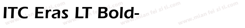 ITC Eras LT Bold字体转换